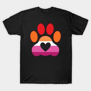 Pride Paw: Lesbian Pride T-Shirt